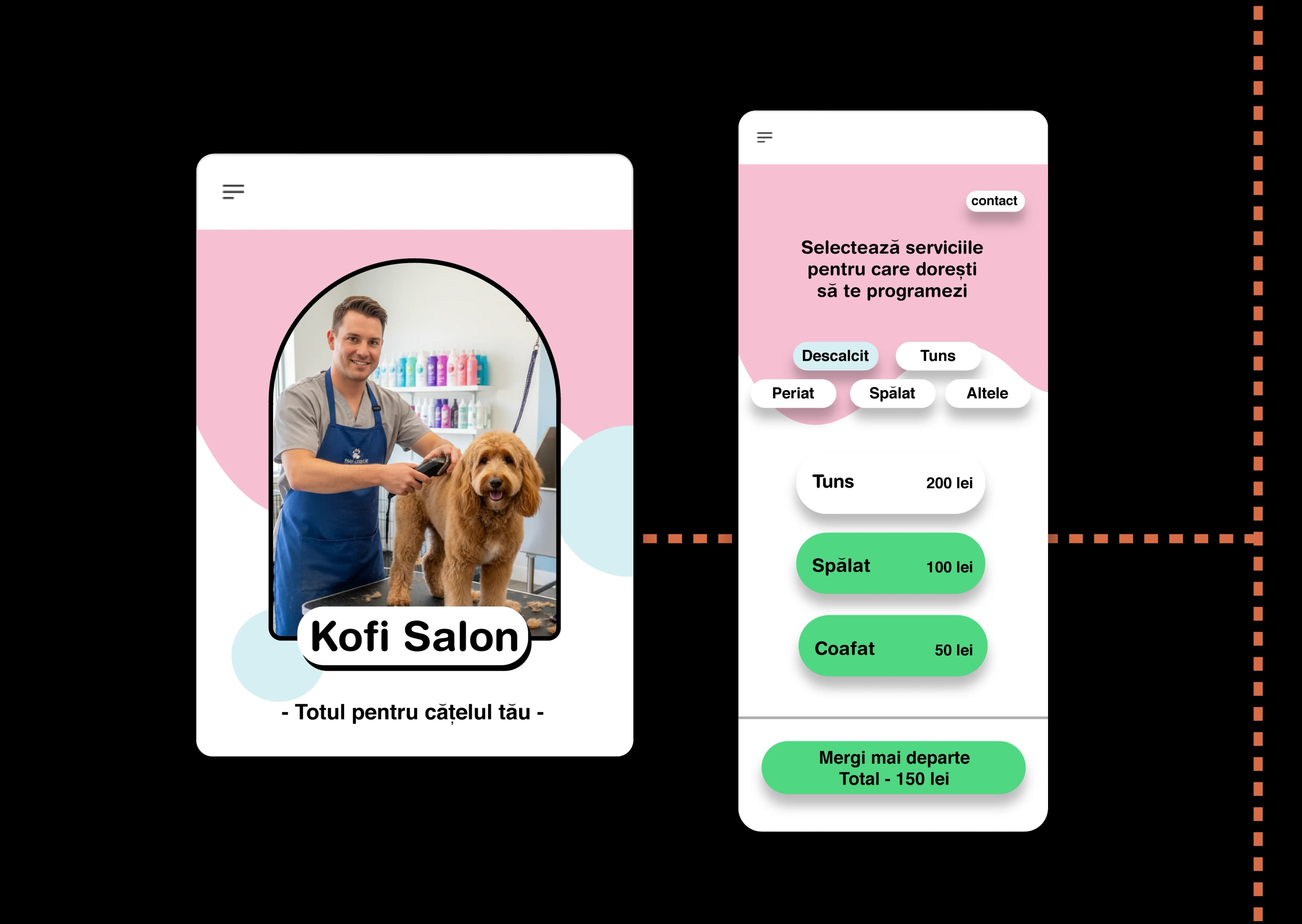 Profil salon și selecție servicii